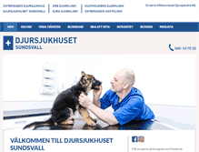 Tablet Screenshot of djurkliniken.se